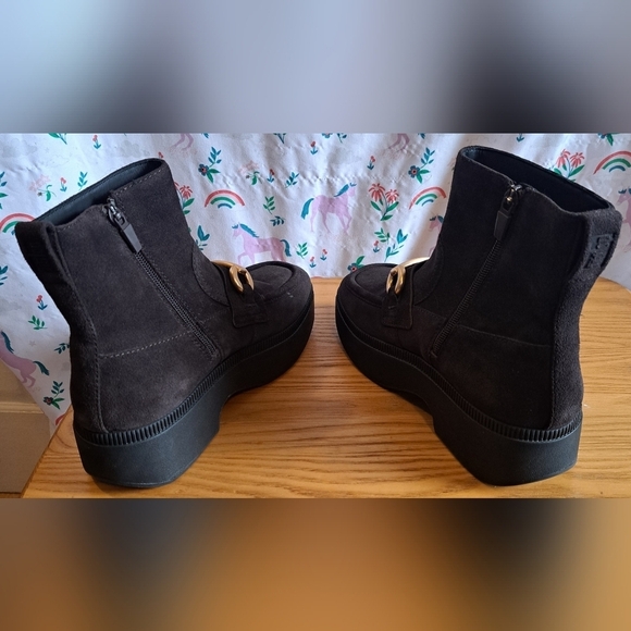 NWT Fitflop Luma Mocha Suede Neutral Casual Winter Smow Platform Boot Shoe SZ 6 - Picture 4 of 10